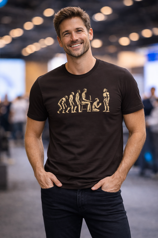Evolution & Decay of Man, Robots Conspiracy T-shirt