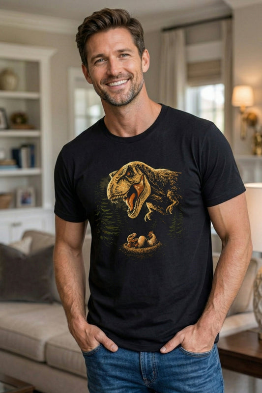 T-Rex and Chicken Funny Dinosaur Evolution T-Shirt