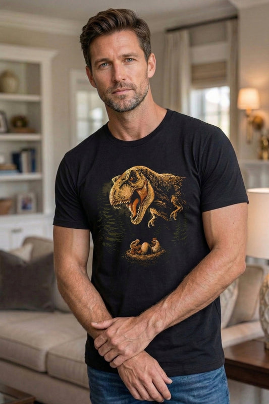 T-Rex and Chicken Funny Dinosaur Evolution T-Shirt