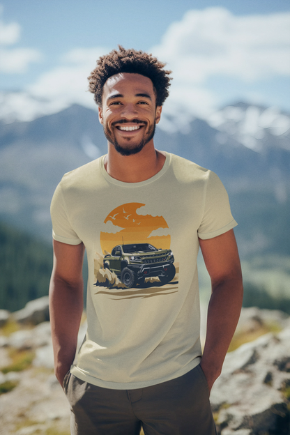 Off-Road Desert Truck T-Shirt – Dune Rider Adventure Graphic Tee, 4x4 Overland Pickup Art, Truck Enthusiasts Men's Tee