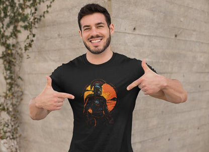 Spartan Warrior T-Shirt, Ancient Greek Soldier Graphic Tee, Peloponnesian War, Mythology & History Inspired Men's Tee