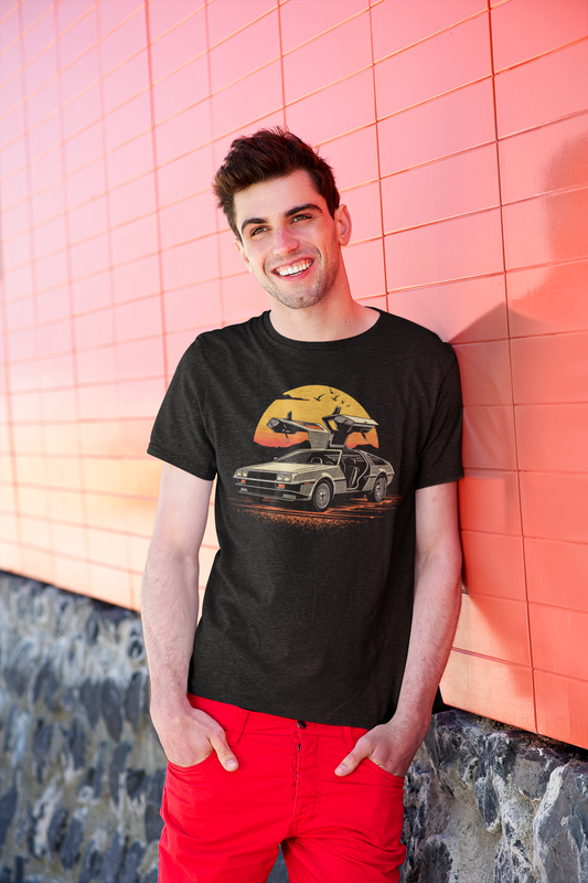Classic 1981 Stainless Steel Sports Car Tee – Keep It Classic Gullwing Style, Car Enthusiast T-shirt, Antique Car, Men's Tee