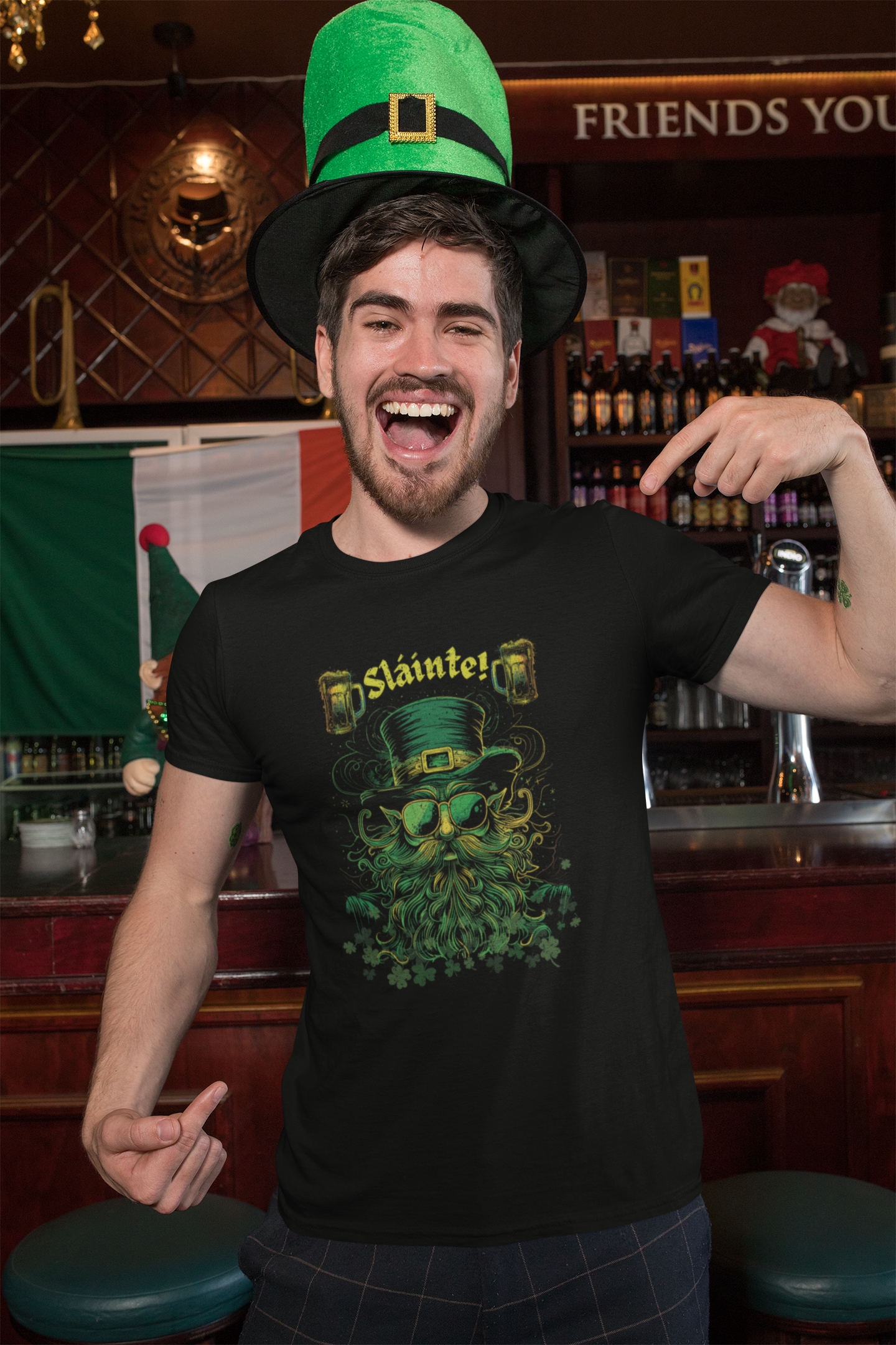 St Patricks Day T-Shirt V2, Lucky Shamrock, Beer lover Ireland Pride, Leprechaun Irish Tee