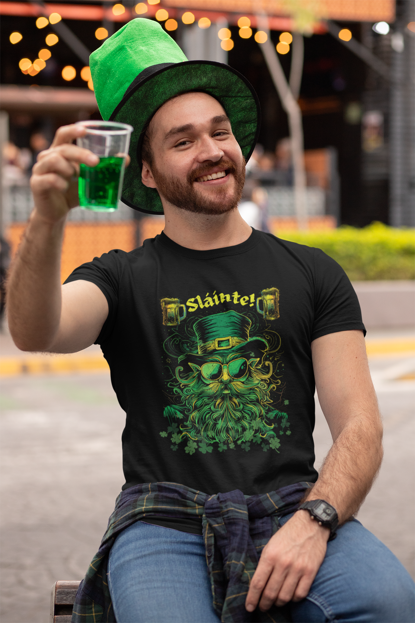 St Patricks Day T-Shirt V2, Lucky Shamrock, Beer lover Ireland Pride, Leprechaun Irish Tee