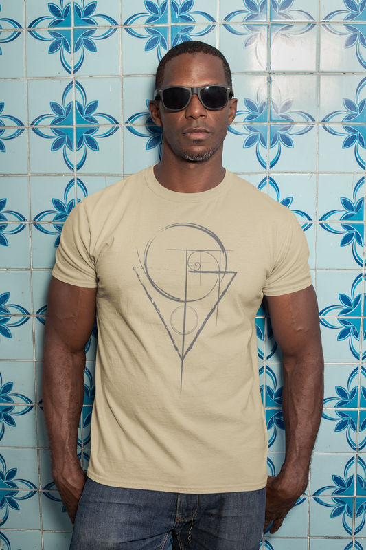 Fibonacci Golden Ratio Geometry T-Shirt, Science, STEM Student, Mathematics, Sacred Geometry Spiral Men's Tee