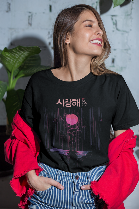 Saranghae Shirt, Korean finger love symbol Tshirt, Korean finger heart, Kpop Shirt, Kdrama Shirt, k-pop shirt, Heart Hand Sign Unisex Tee